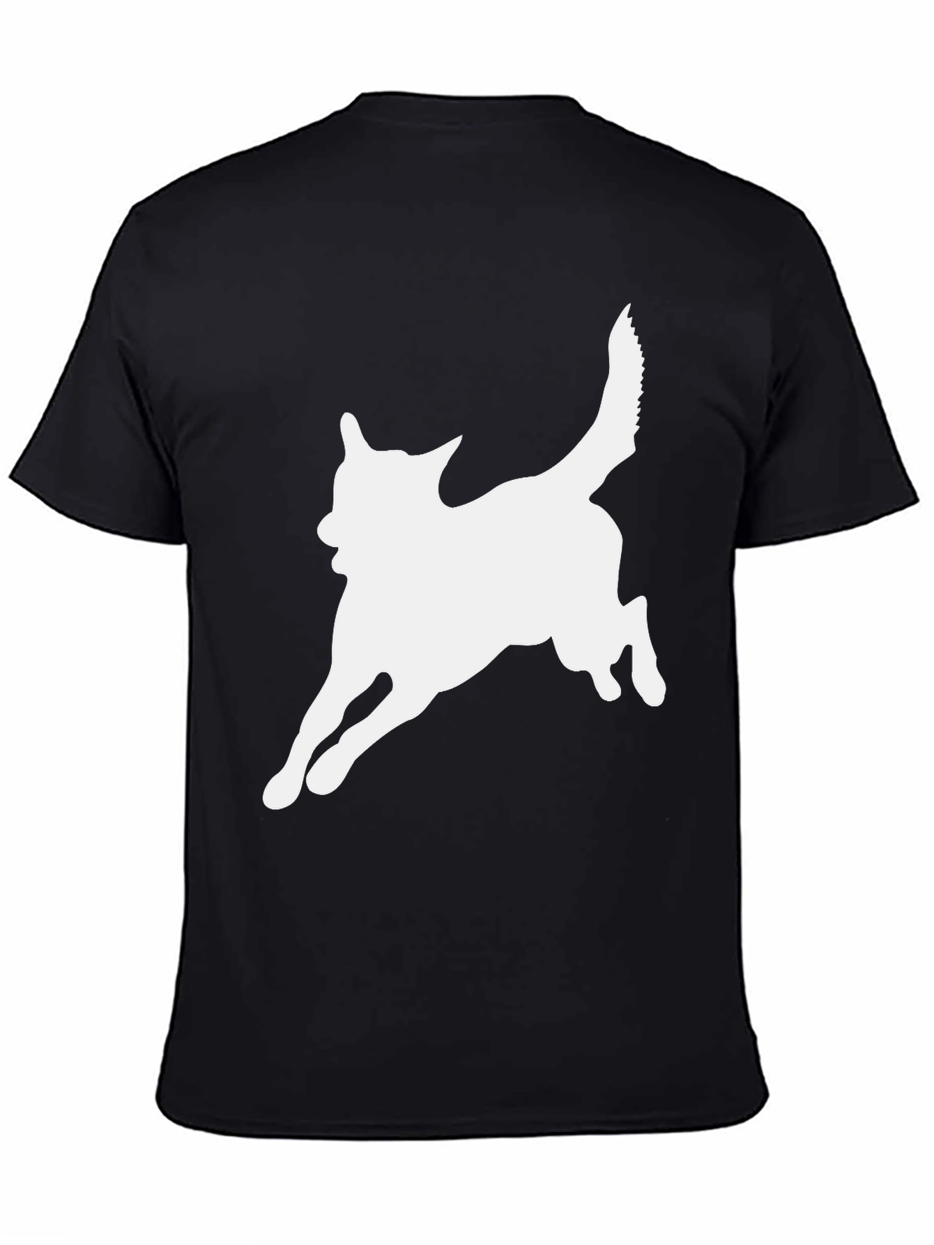 Dog Silhouette Black T-Shirt - Unisex Tee
