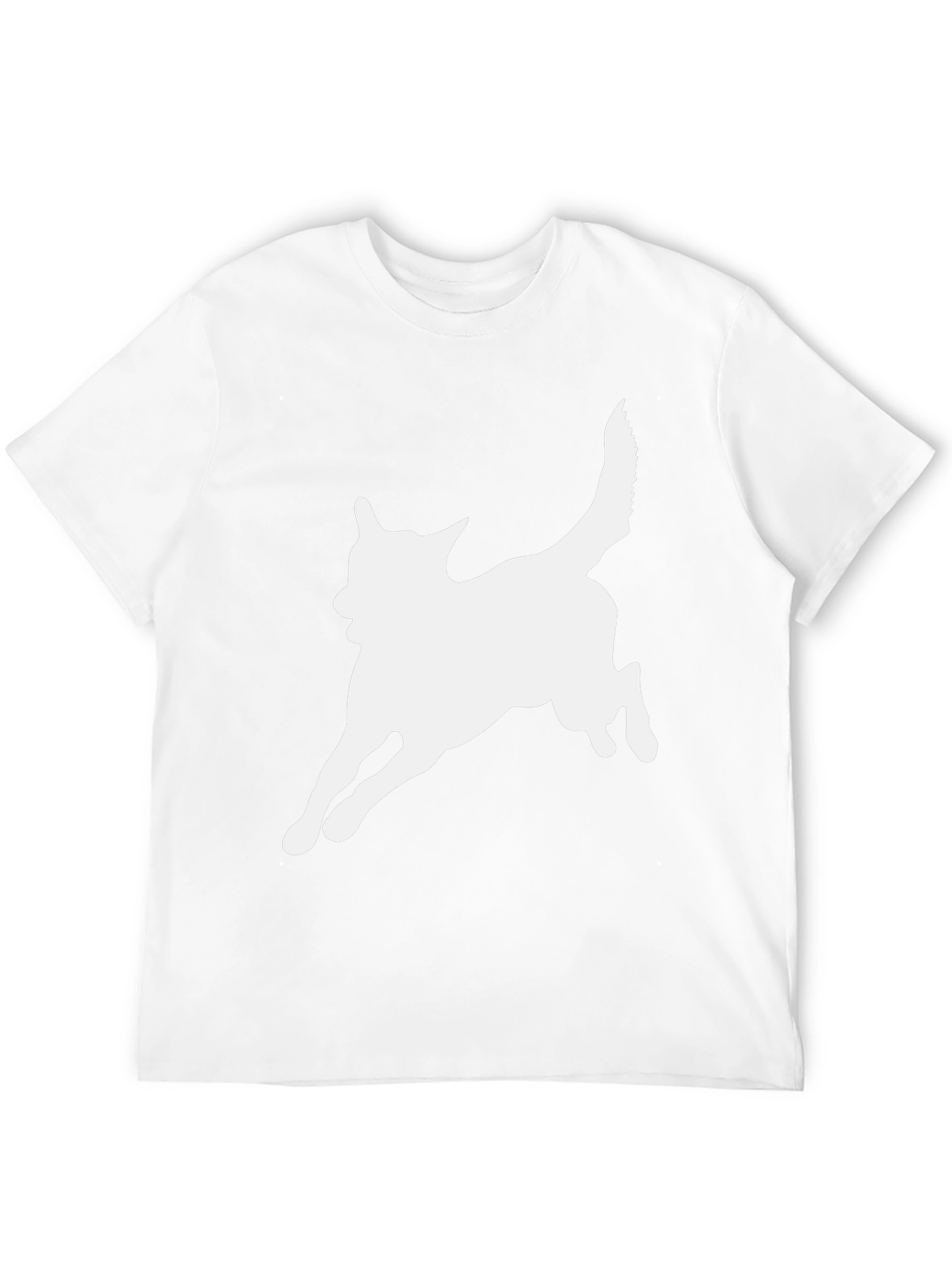 Dog Silhouette Black T-Shirt - Unisex Tee