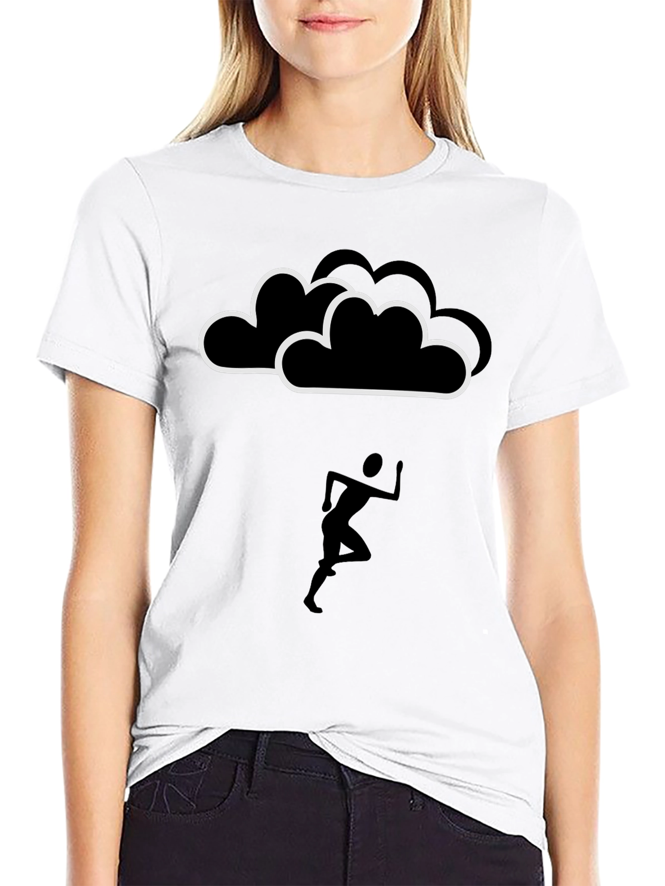 Cloud Runner Graphic Tee - Black