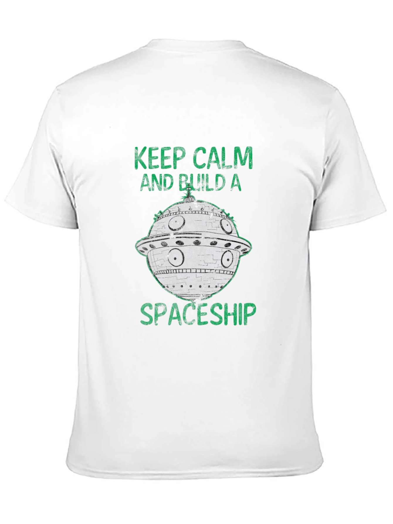 Keep Calm Build Spaceship T-Shirt - Sci-Fi Style