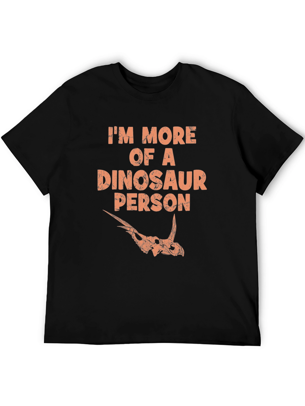 Dinosaur Person Graphic Tee - Black T-Shirt