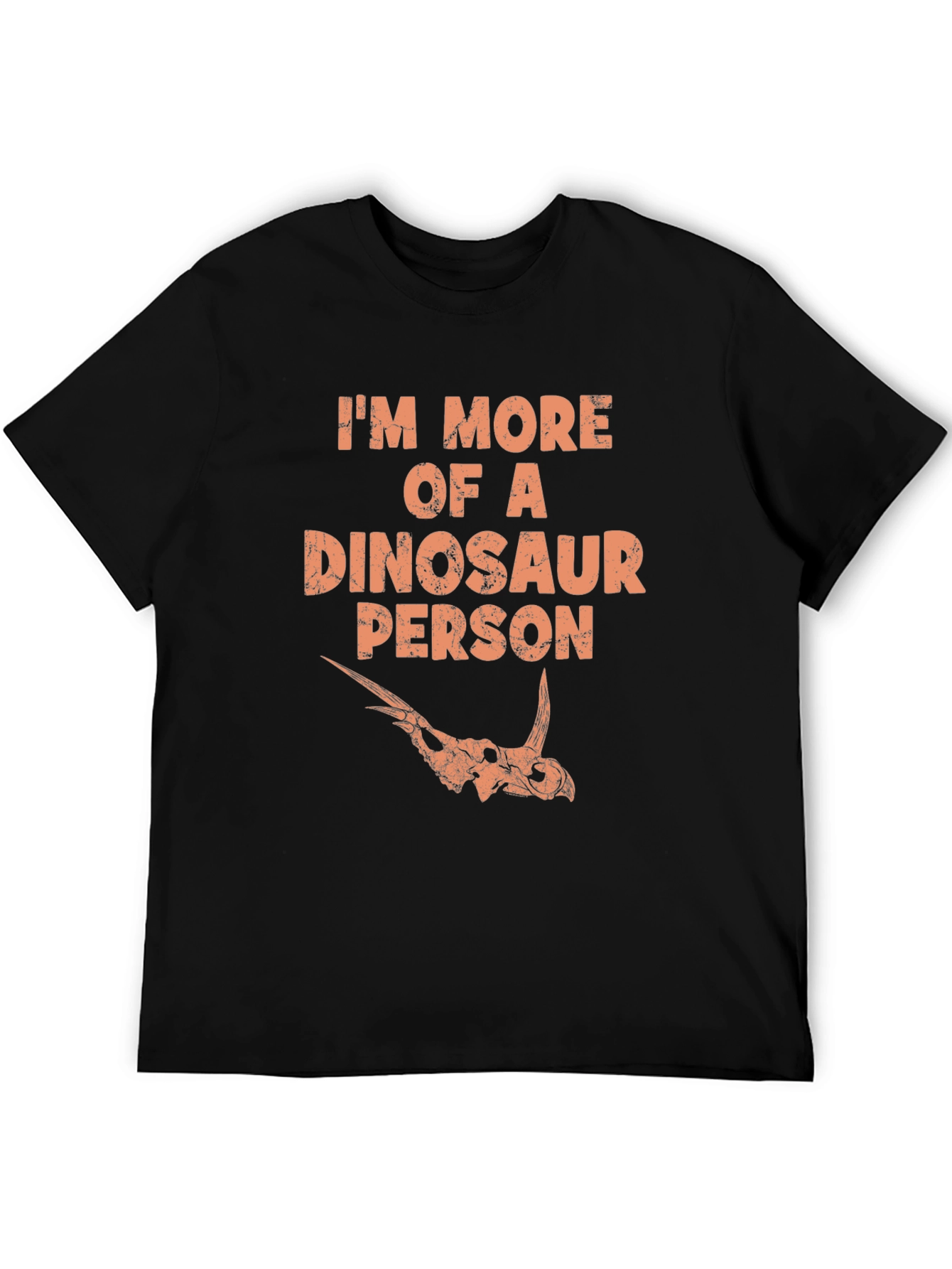 Dinosaur Person Graphic Tee - Black T-Shirt