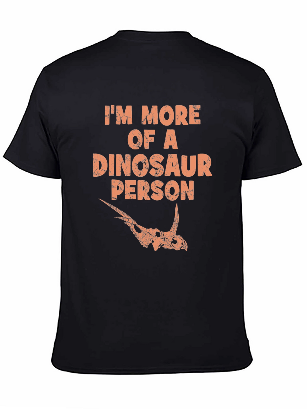 Dinosaur Person Graphic Tee - Black T-Shirt