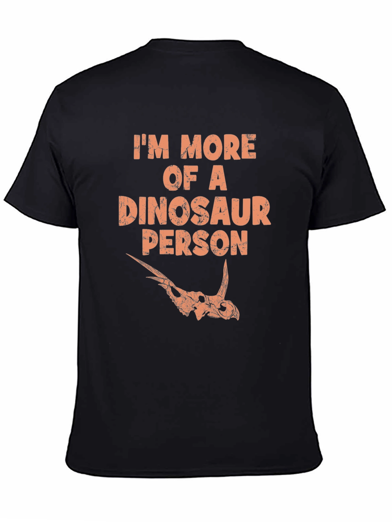 Dinosaur Person Graphic Tee - Black T-Shirt