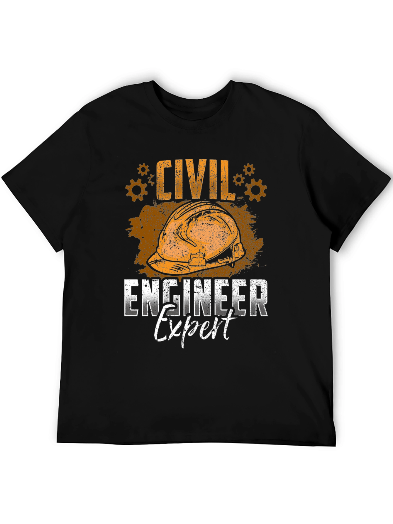 Civil Engineer Expert Black T-Shirt