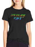 Life Is A Game T-Shirt: Vibrant Graphic Print
