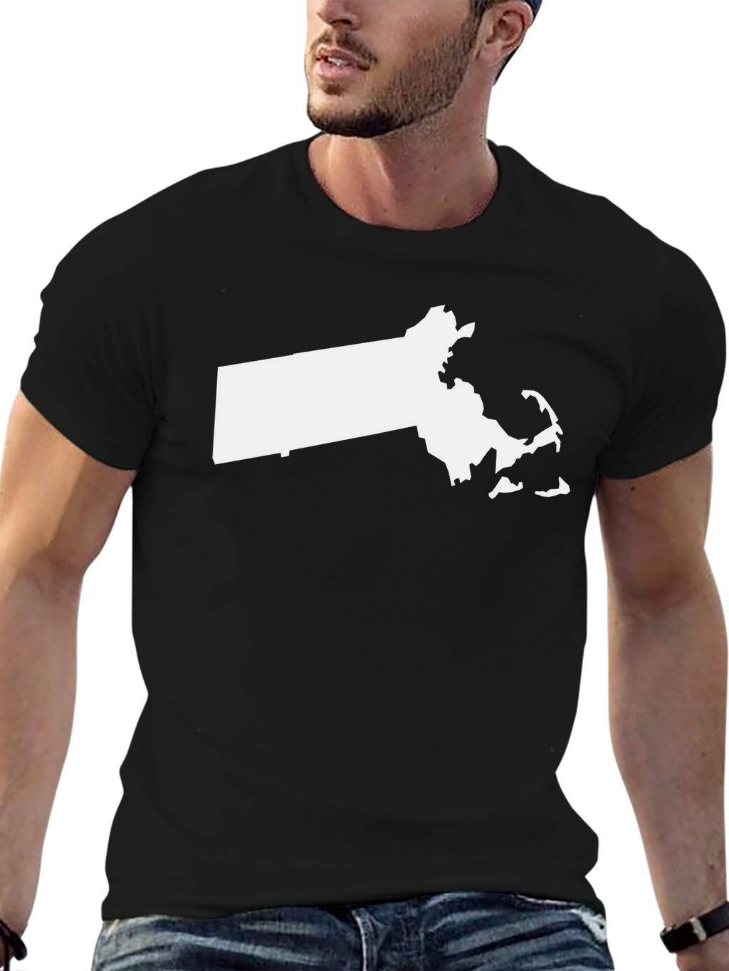 Massachusetts State Pride T-Shirt - Black