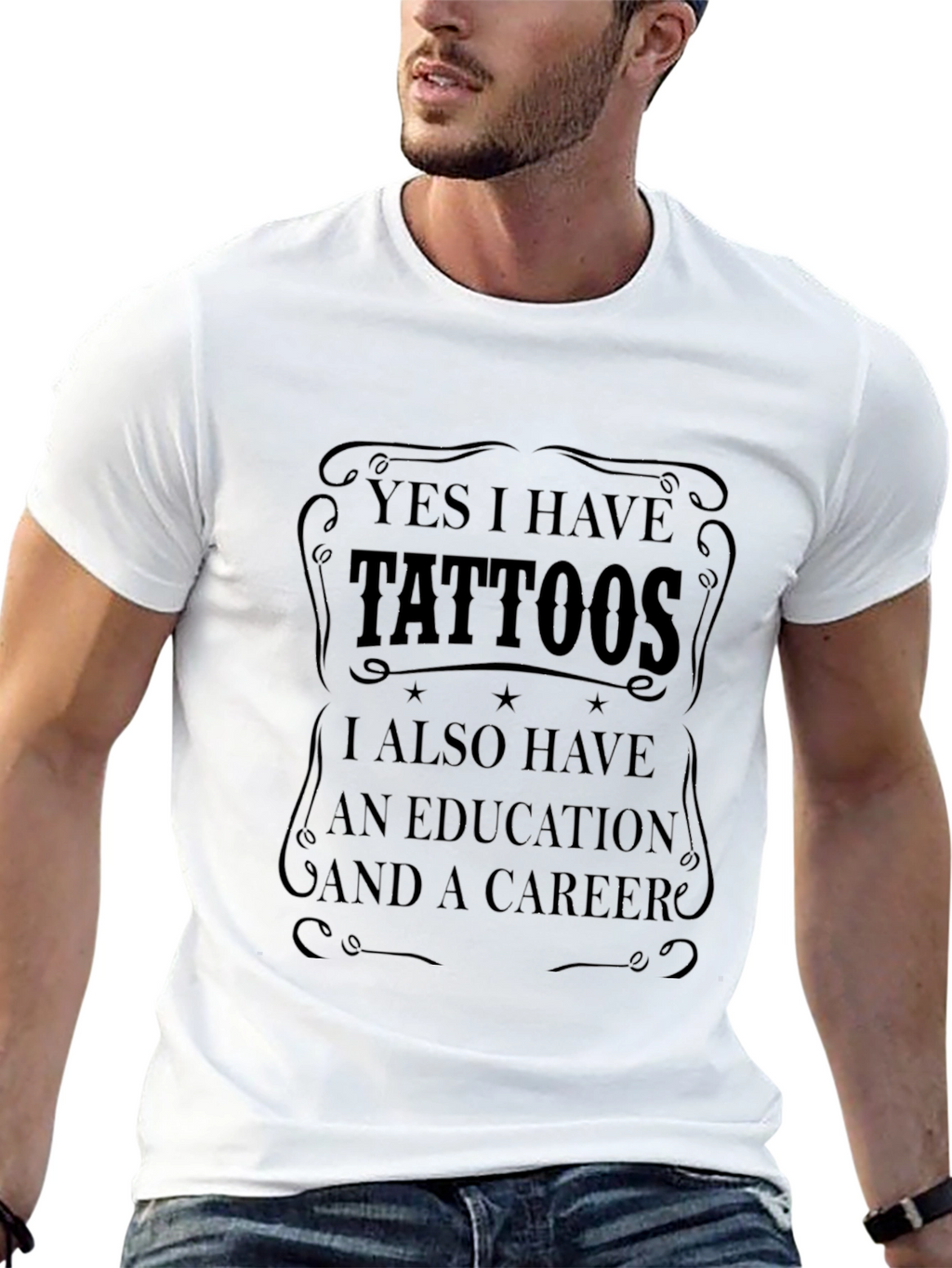 Tattoos Education Career Mens T-Shirt