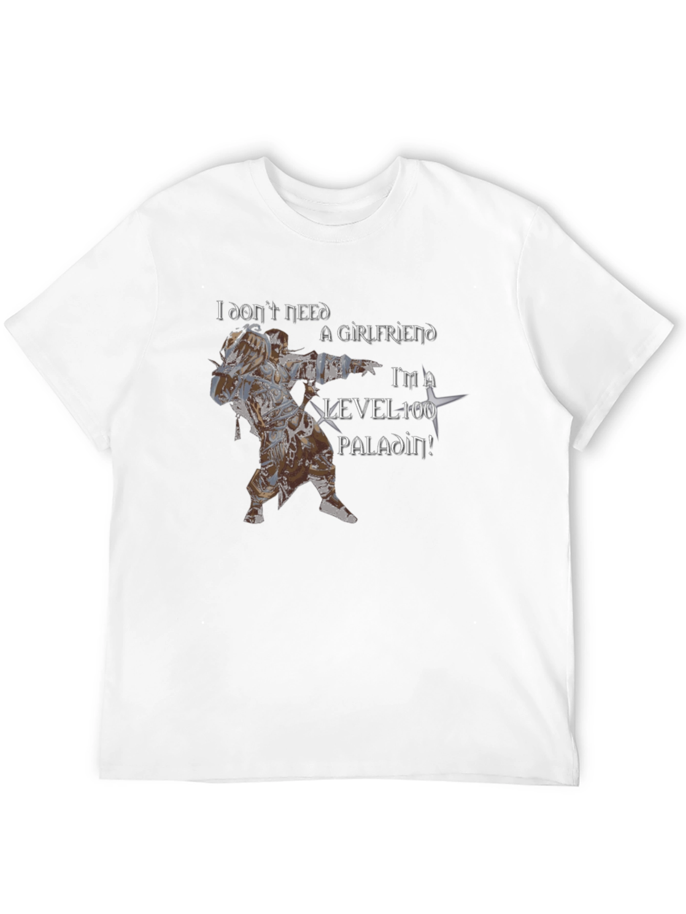 Level 100 Paladin Graphic Tee - Black