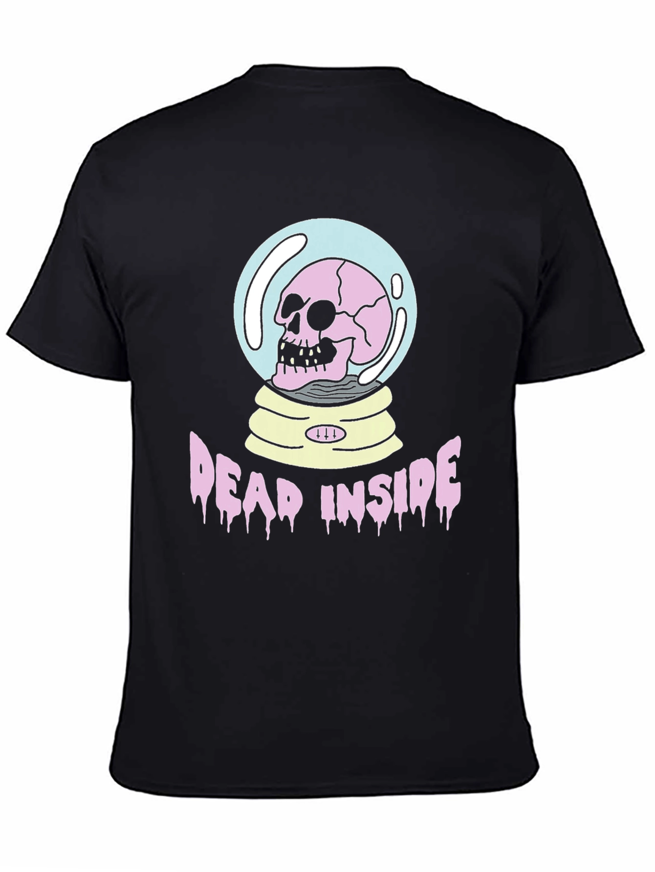 Dead Inside Graphic Tee - Skull in Snow Globe T-Shirt