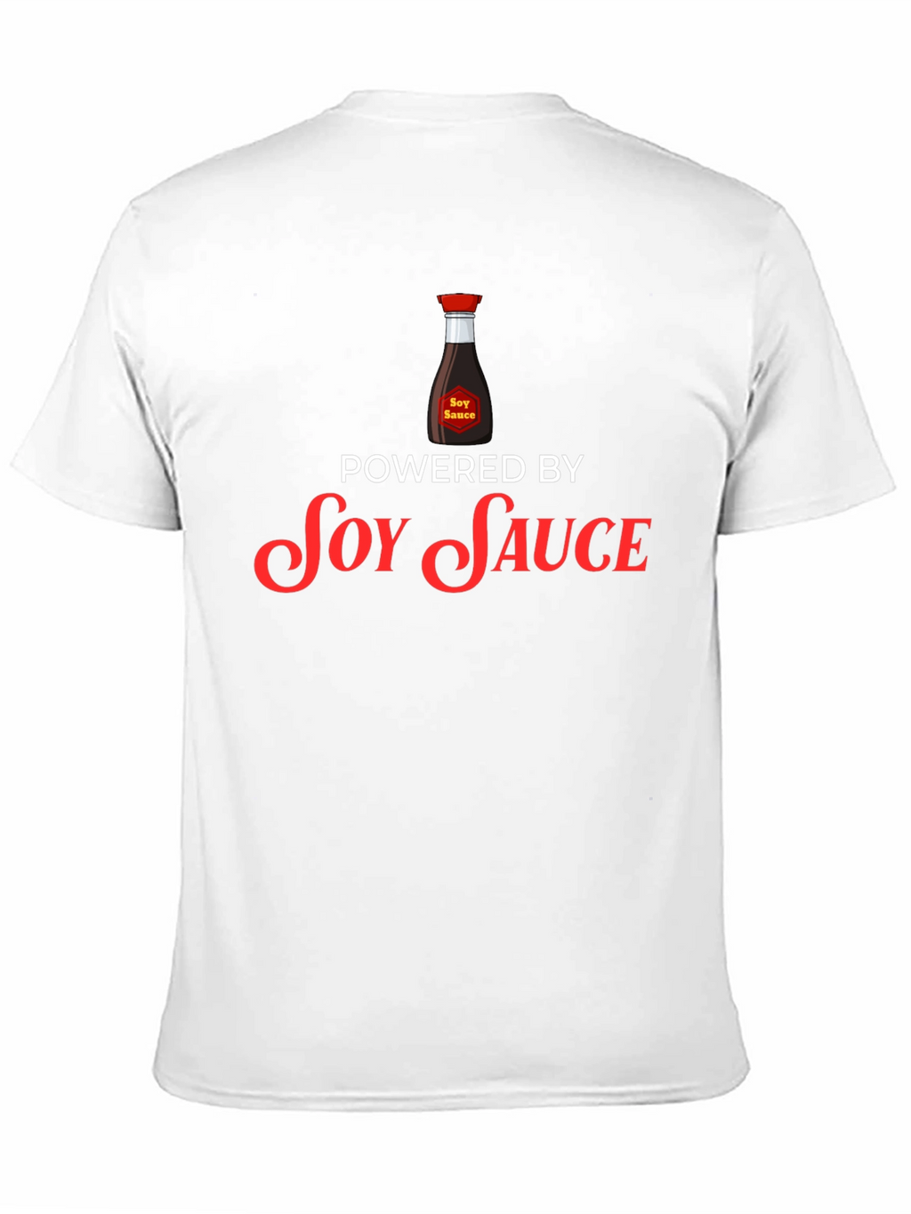 Soy Sauce Powered Graphic T-Shirt - Black Cotton Blend