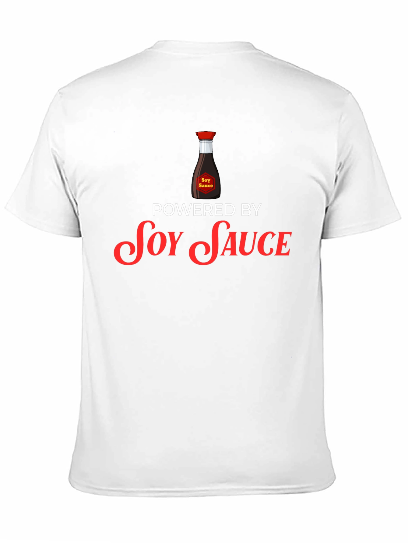 Soy Sauce Powered Graphic T-Shirt - Black Cotton Blend