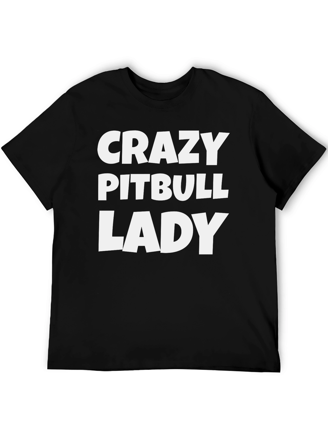 Crazy Pitbull Lady Graphic Tee