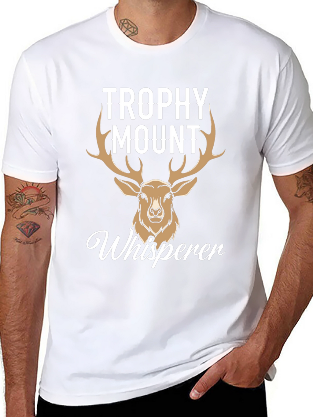 Trophy Mount Whisperer Deer Hunting T-Shirt