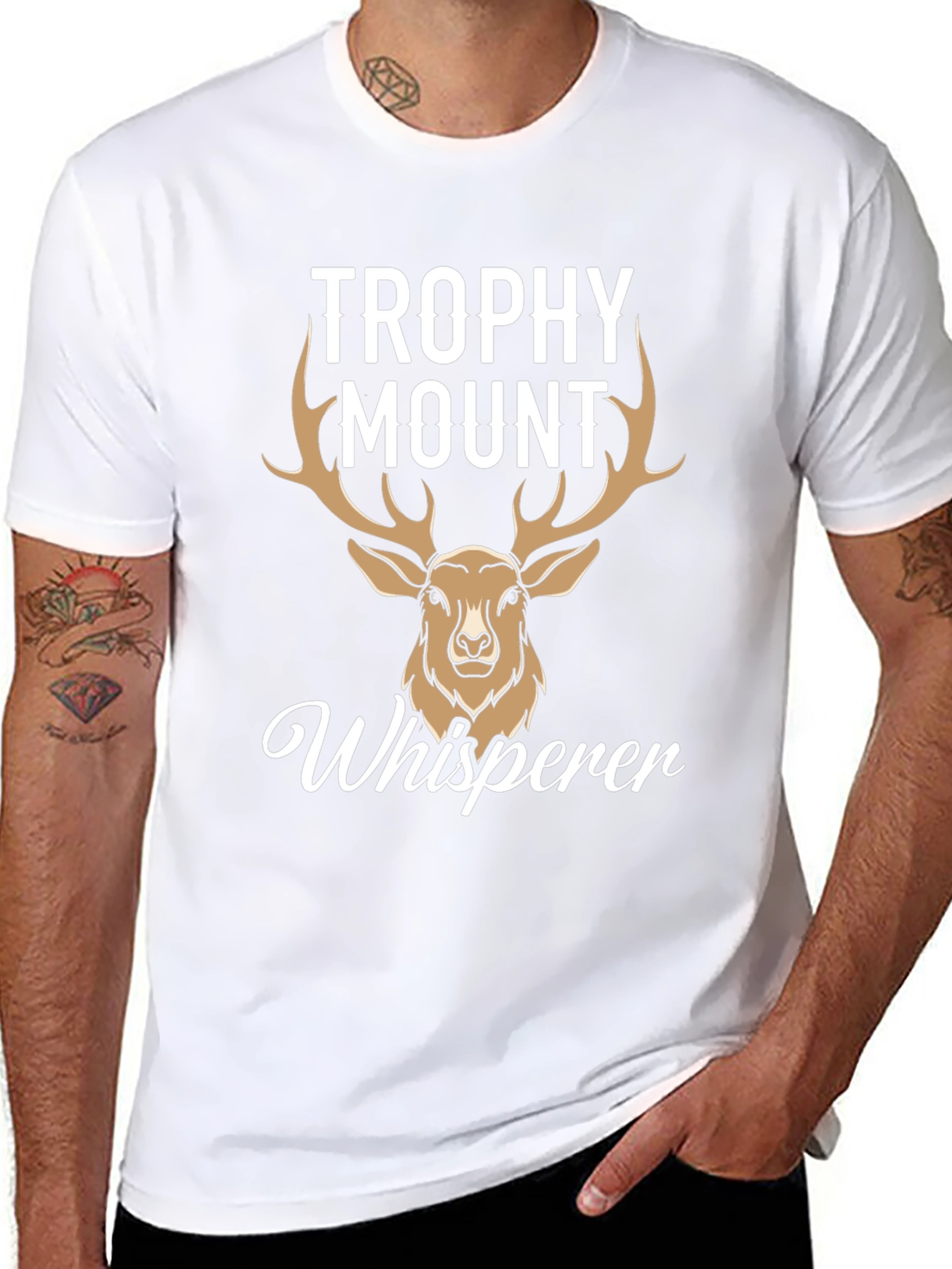 Trophy Mount Whisperer Deer Hunting T-Shirt