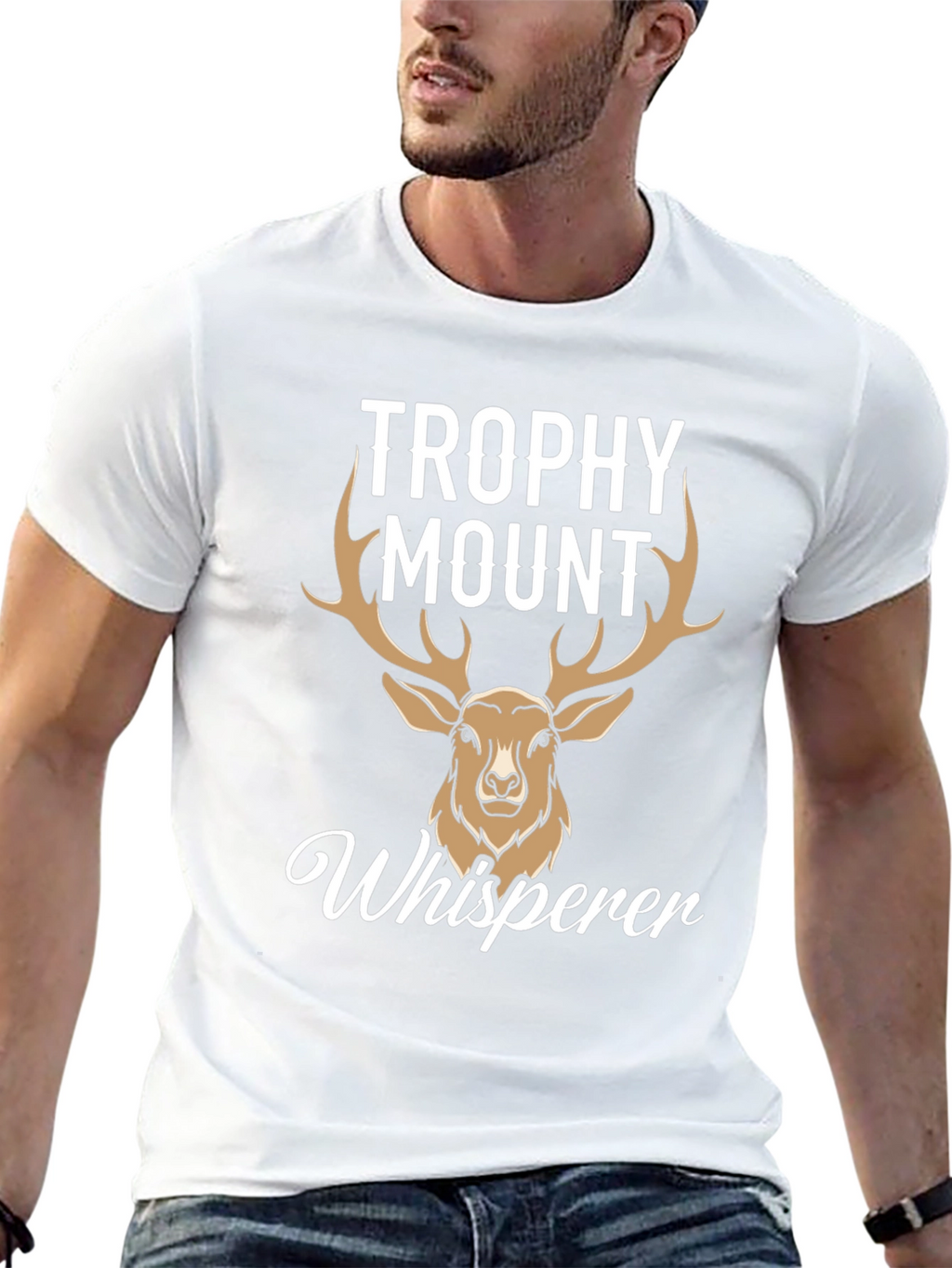 Trophy Mount Whisperer Deer Hunting T-Shirt