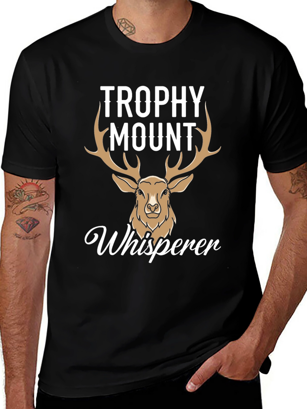 Trophy Mount Whisperer Deer Hunting T-Shirt