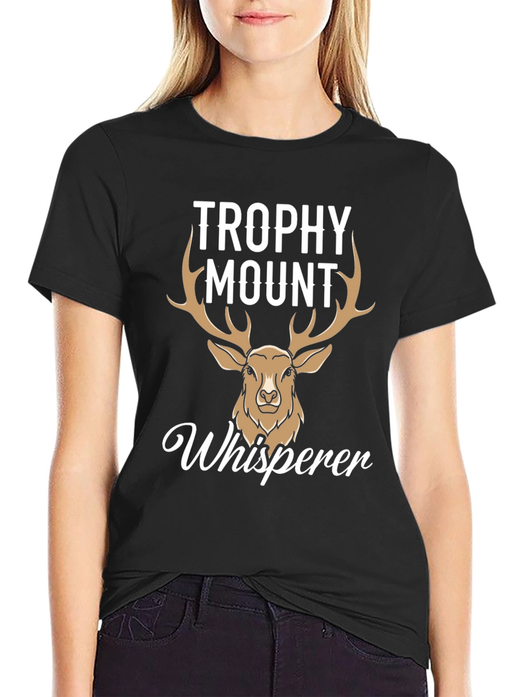 Trophy Mount Whisperer Deer Hunting T-Shirt