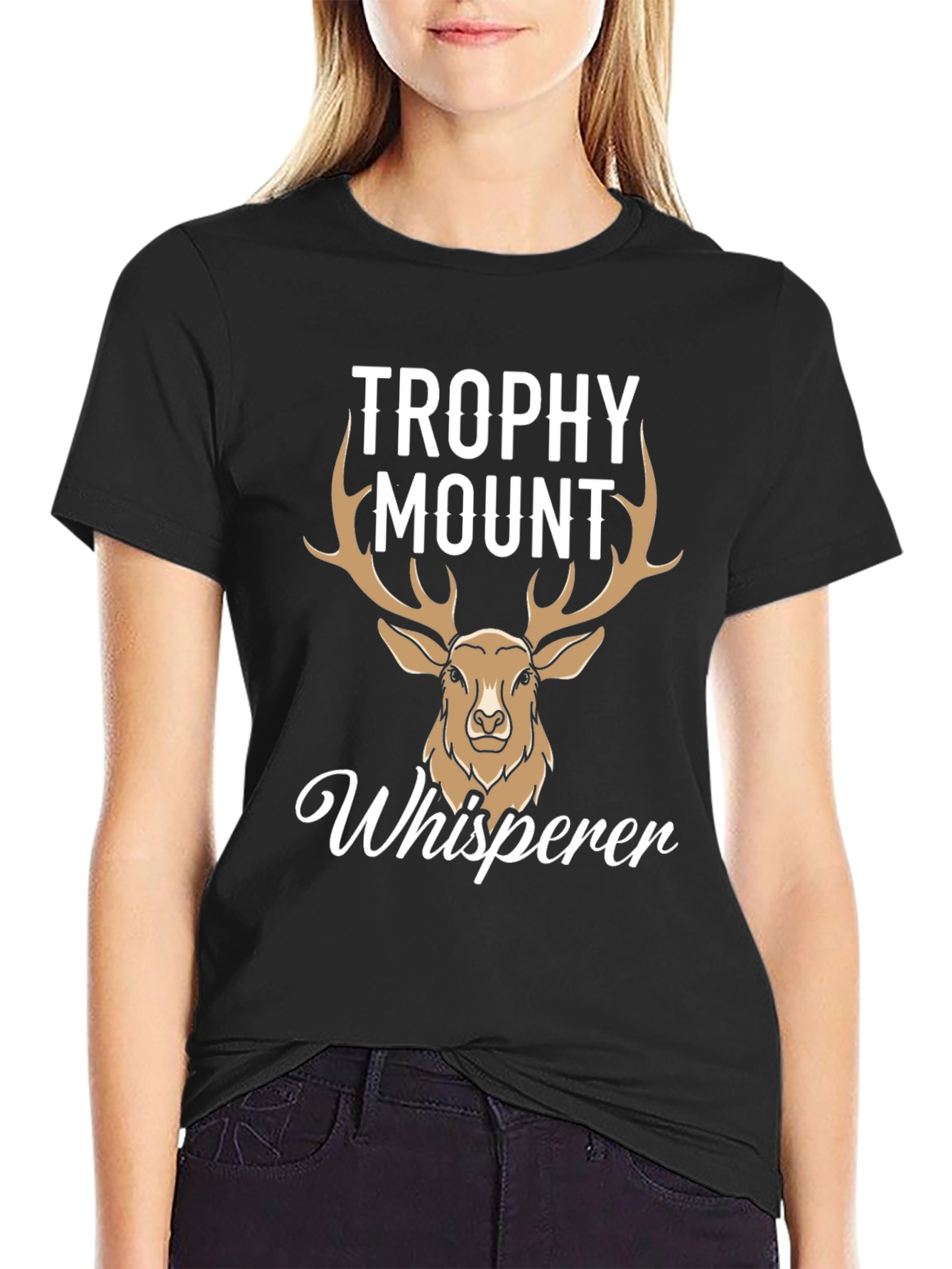 Trophy Mount Whisperer Deer Hunting T-Shirt