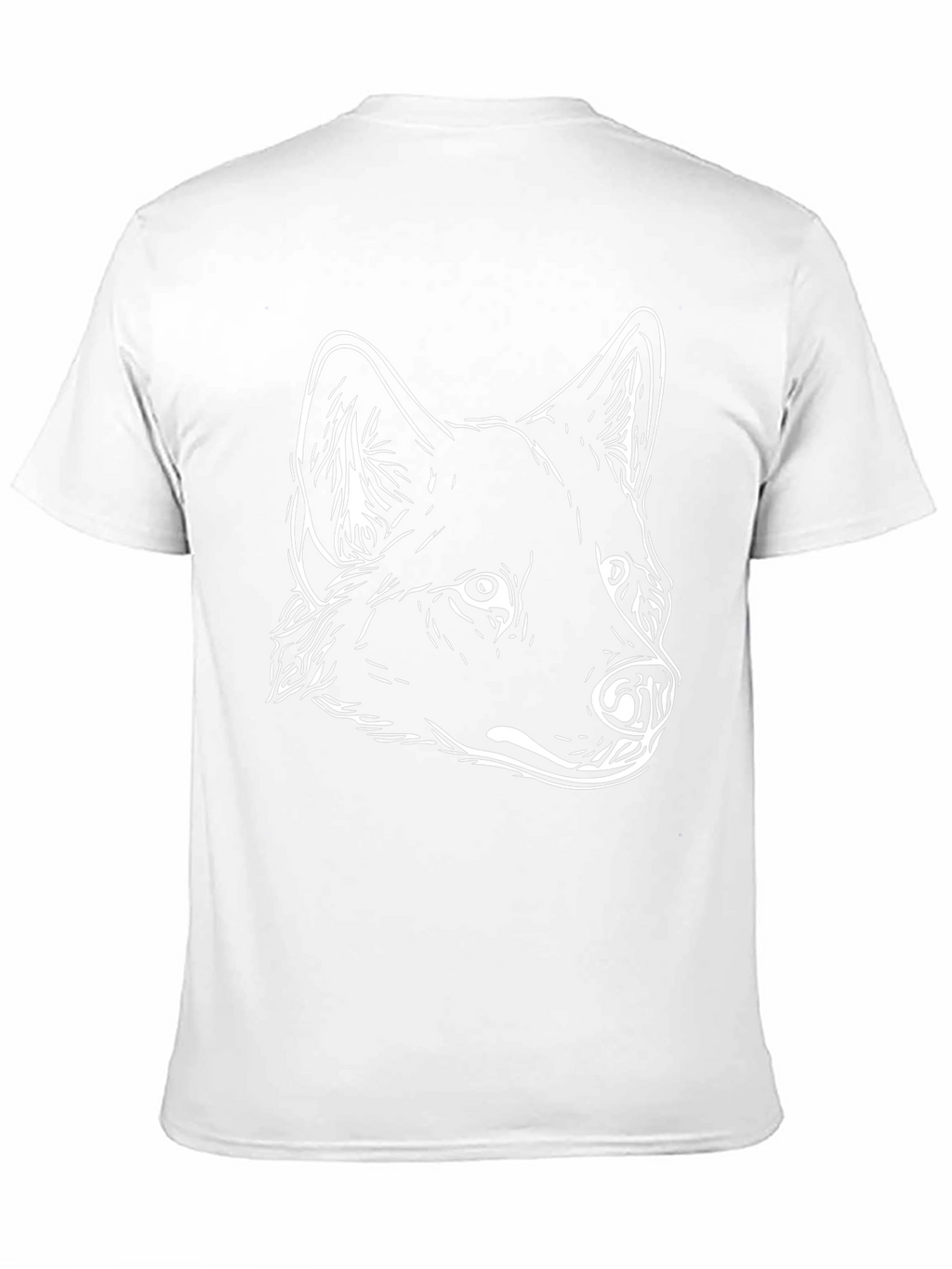 Wolf Graphic Tee - Cool Animal Design Black Shirt
