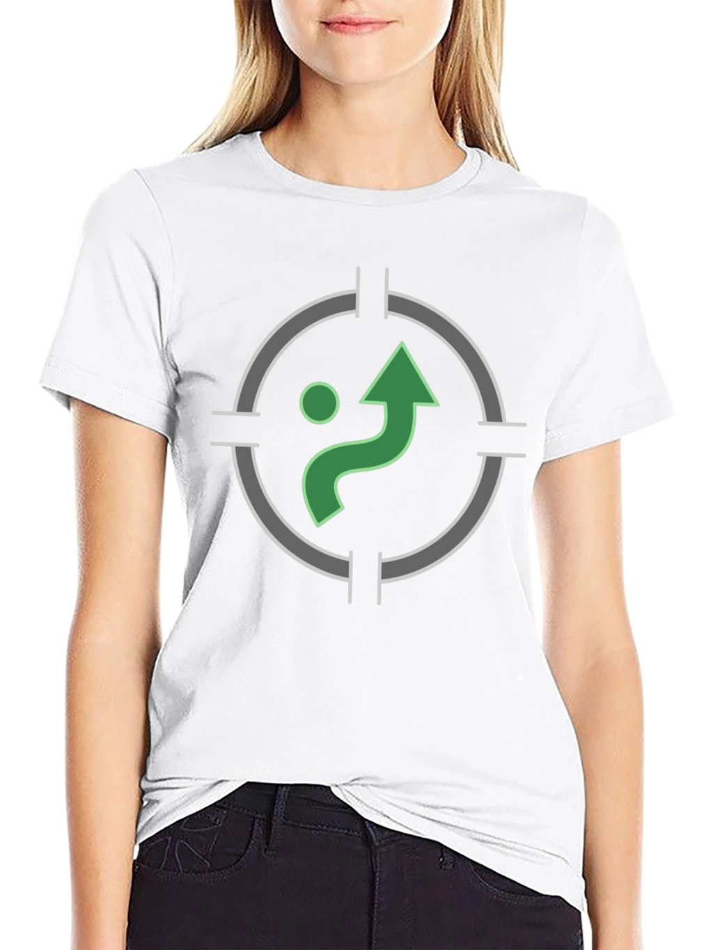 Green Path Target Graphic T-Shirt