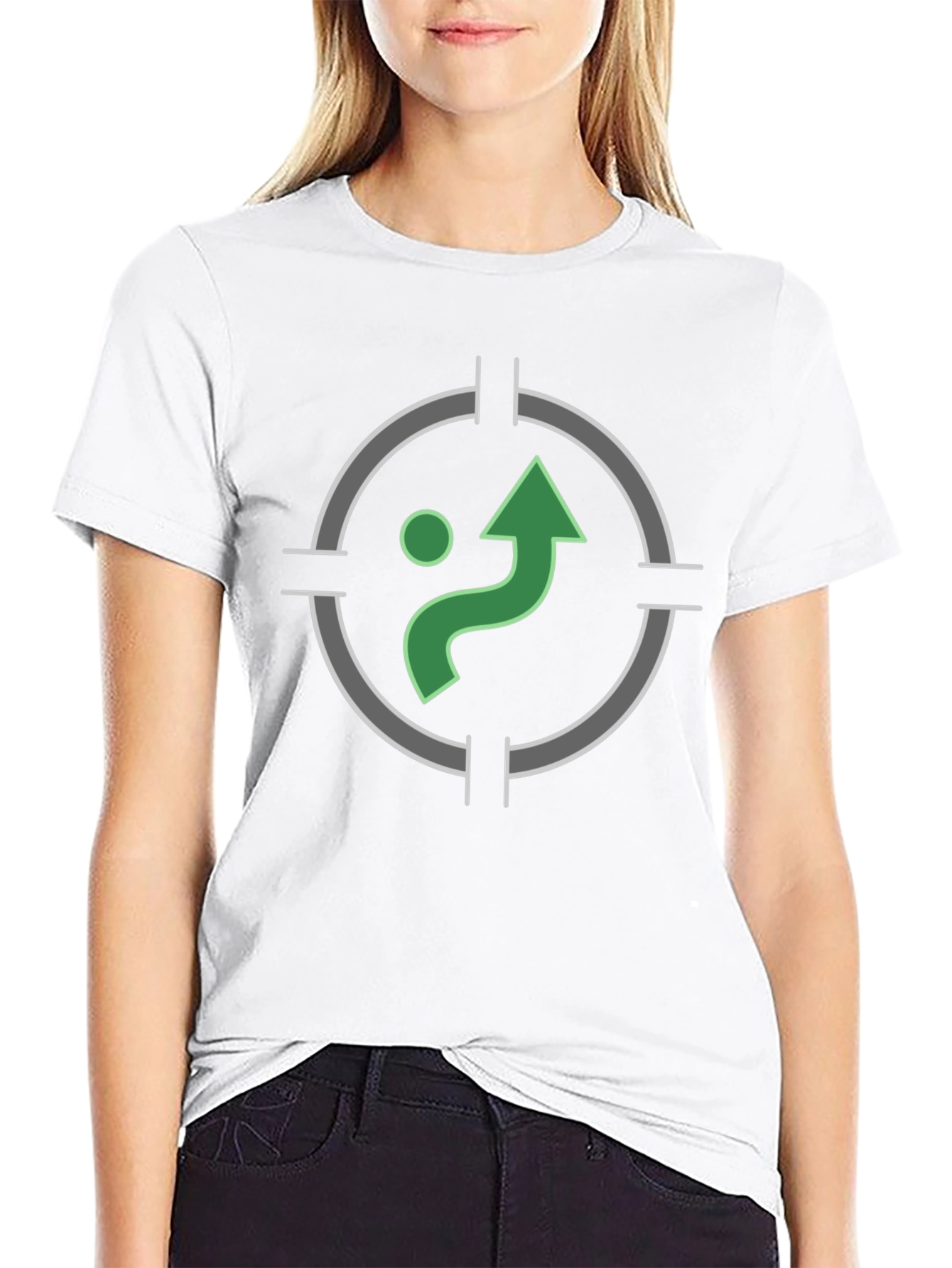 Green Path Target Graphic T-Shirt