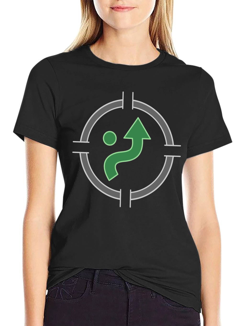 Green Path Target Graphic T-Shirt