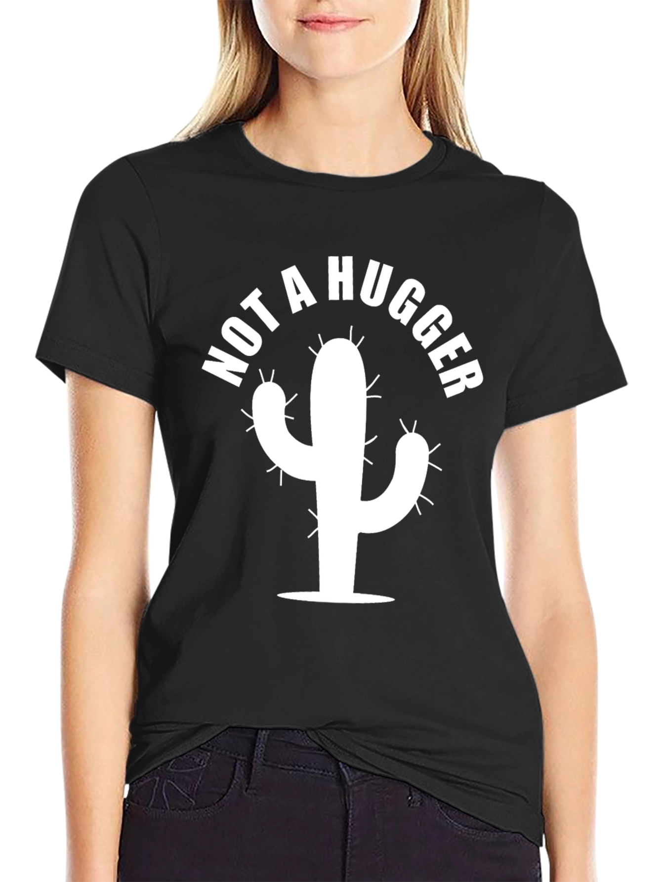 Not a Hugger Cactus Graphic Tee
