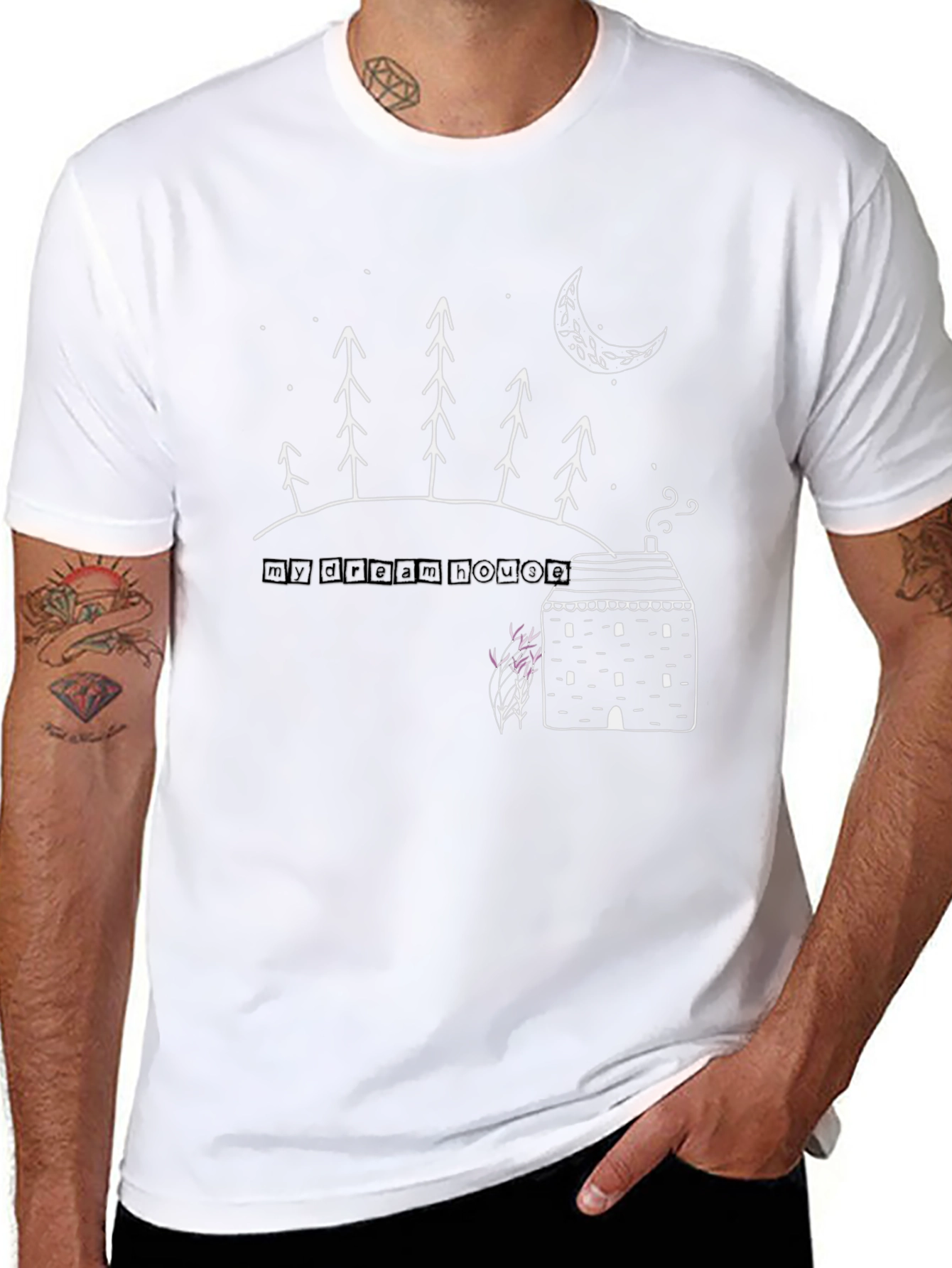 My Dream House Graphic T-Shirt - Black