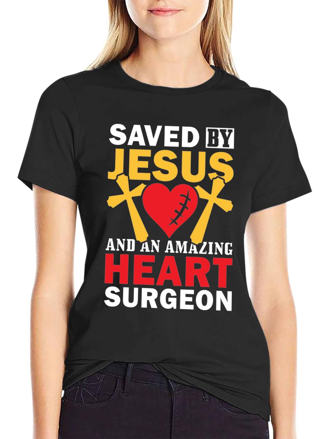 Saved By Jesus Heart Surgeon T-Shirt