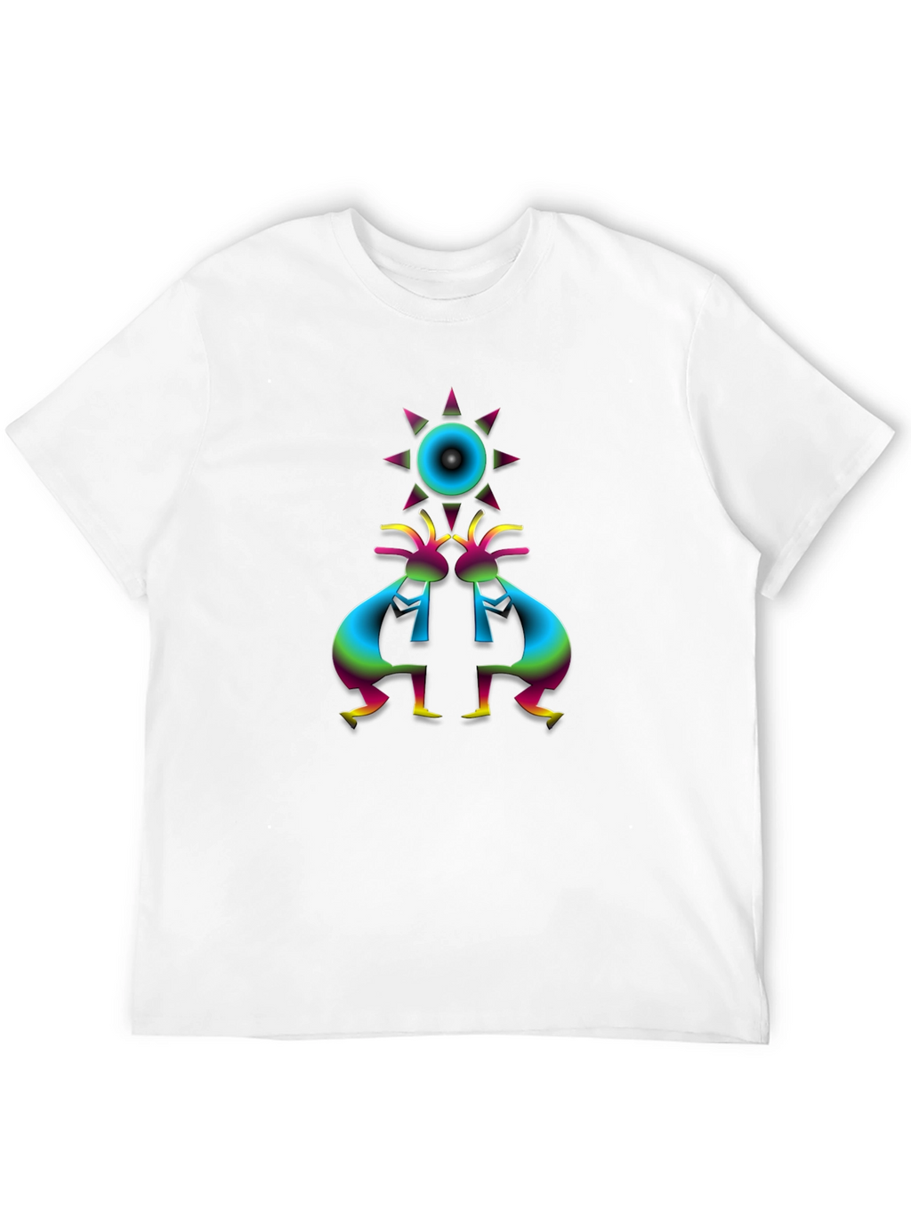 Kokopelli Sun Graphic Black T-Shirt