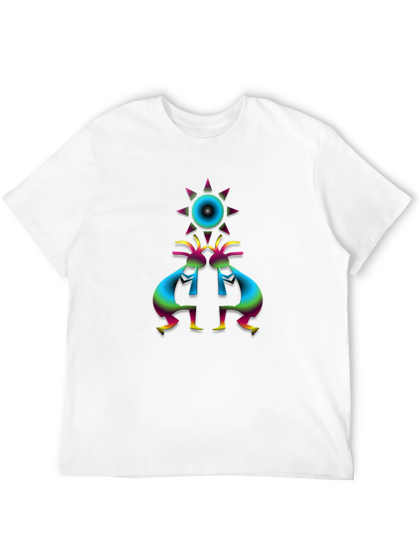 Kokopelli Sun Graphic Black T-Shirt