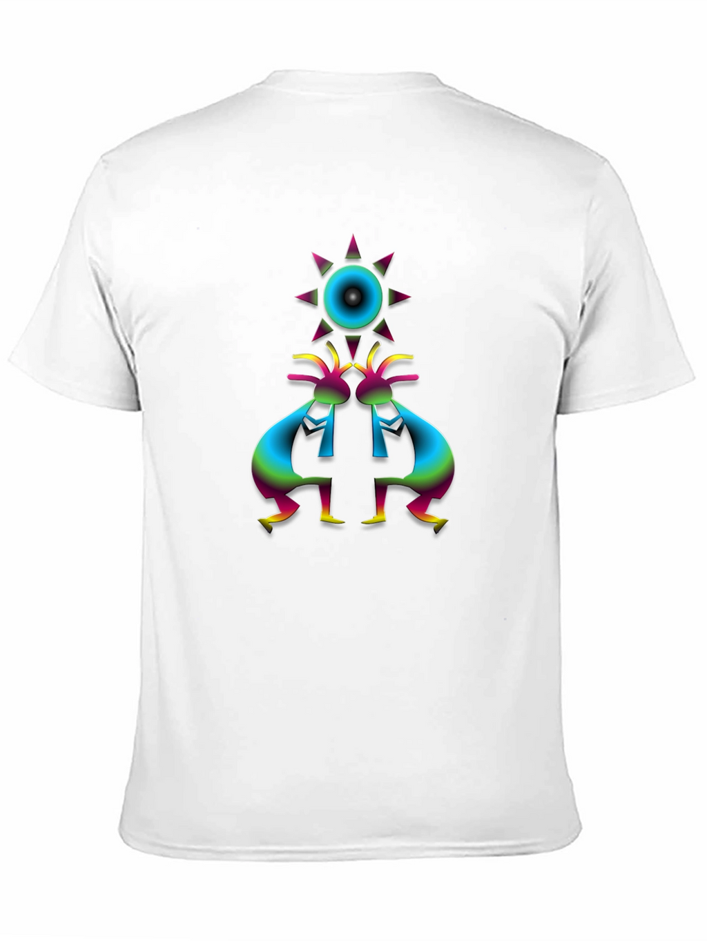 Kokopelli Sun Graphic Black T-Shirt