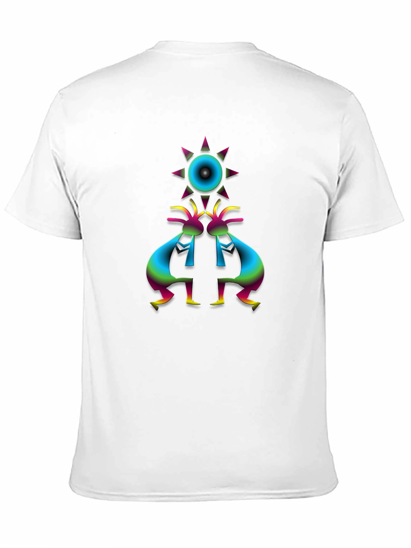 Kokopelli Sun Graphic Black T-Shirt