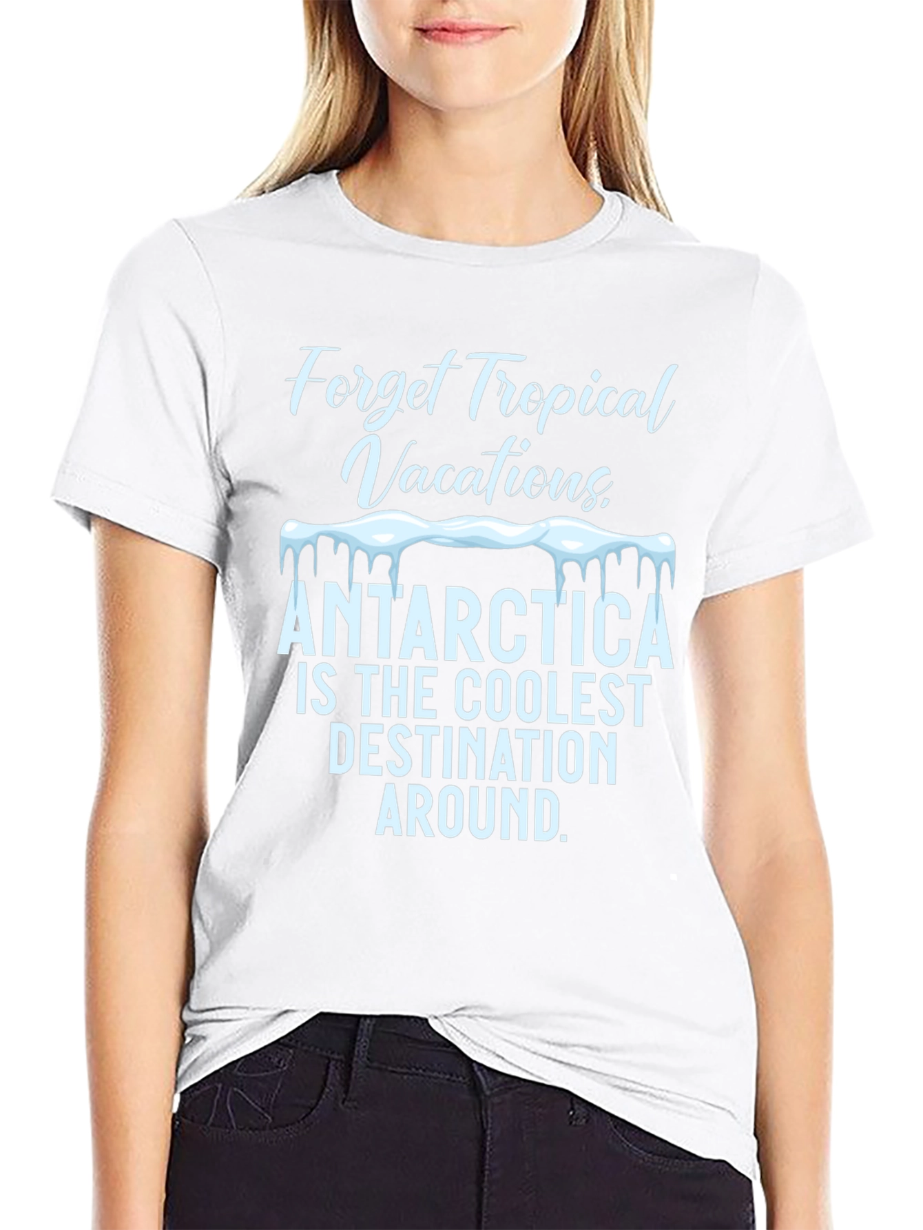 Antarctica Coolest Destination Graphic T-Shirt
