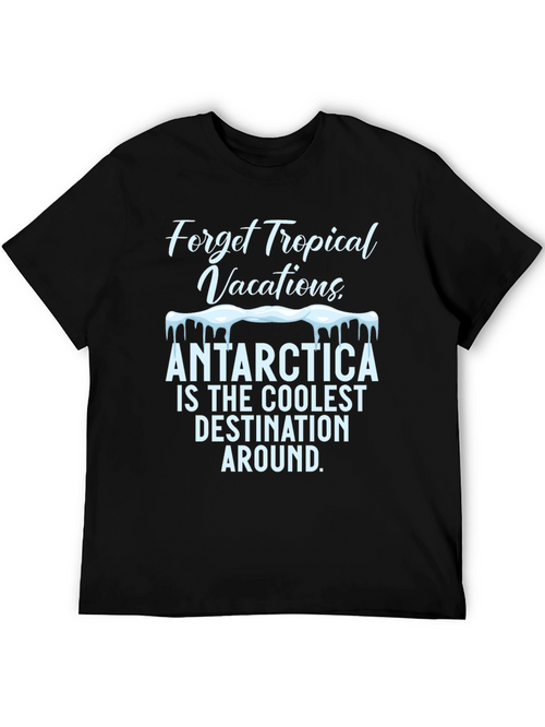 Antarctica Coolest Destination Graphic T-Shirt