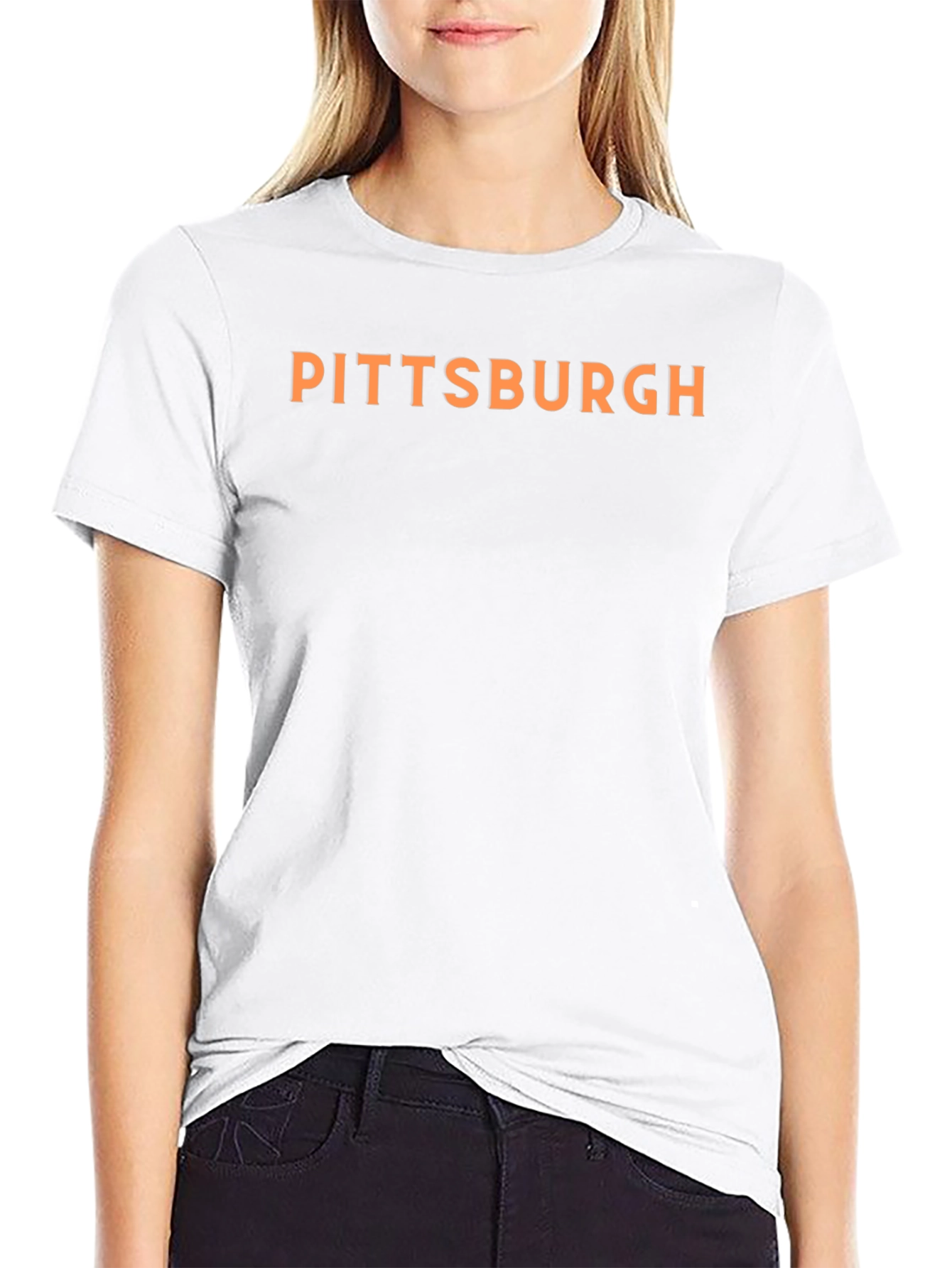 Pittsburgh Graphic Tee - Black Cotton T-Shirt