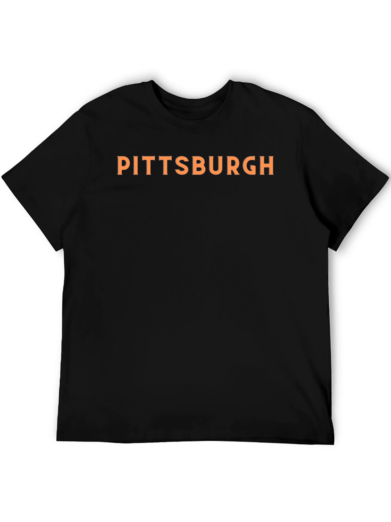Pittsburgh Graphic Tee - Black Cotton T-Shirt