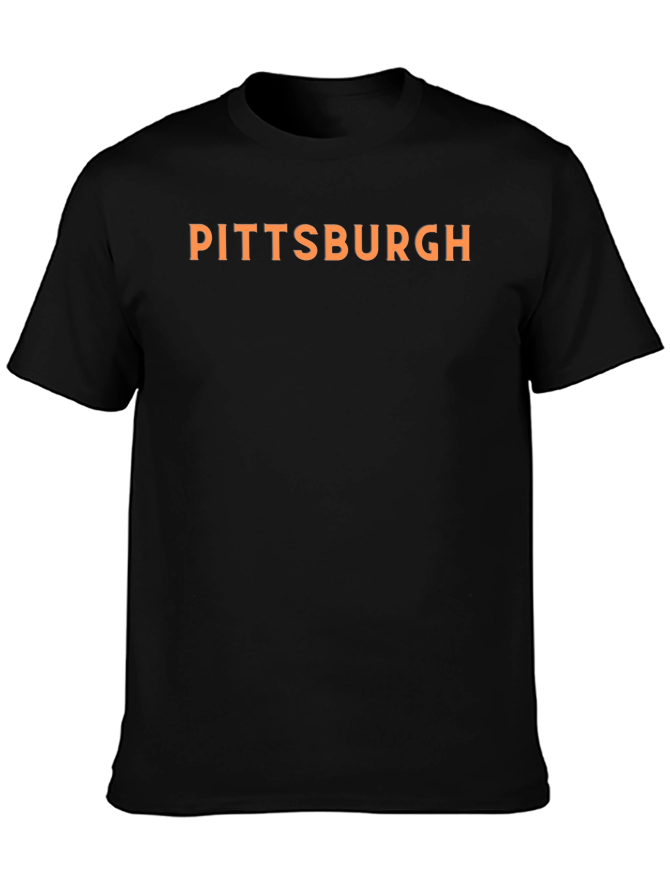 Pittsburgh Graphic Tee - Black Cotton T-Shirt