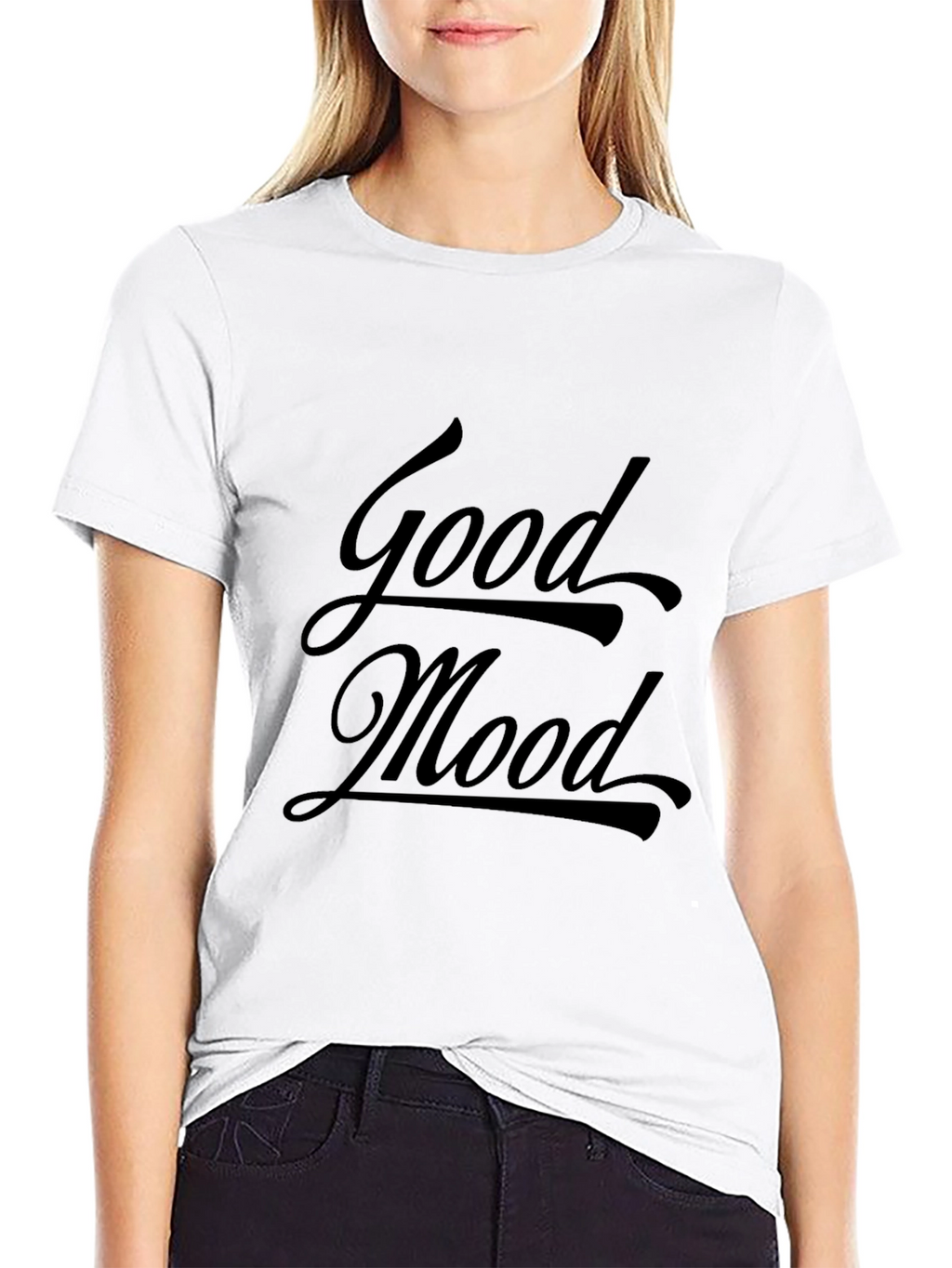 Good Mood Black T-Shirt - Stylish Casual Wear