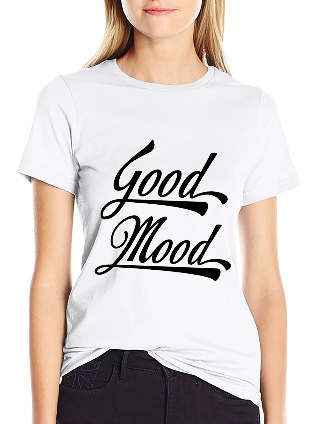 Good Mood Black T-Shirt - Stylish Casual Wear