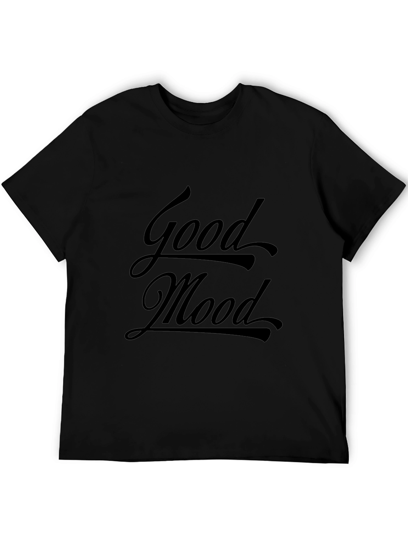 Good Mood Black T-Shirt - Stylish Casual Wear