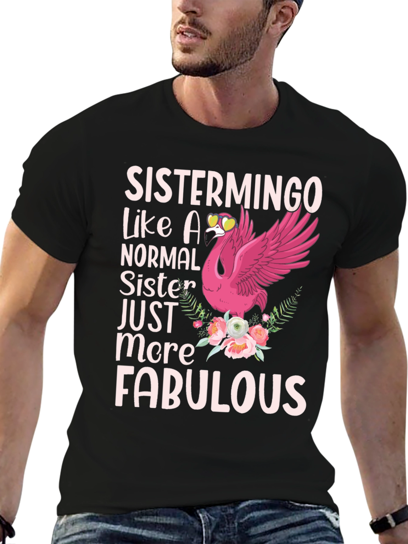 Sistermingo Fabulous Sister Black T-Shirt