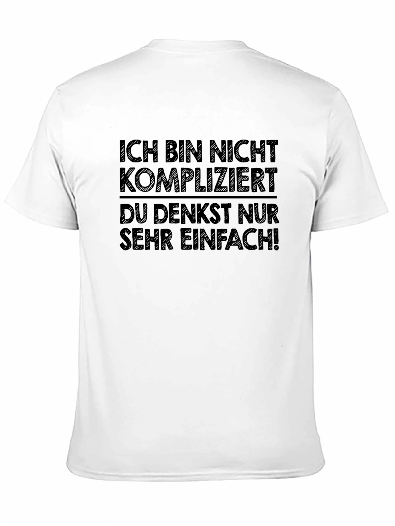Ich Bin Nicht Kompliziert Black T-Shirt