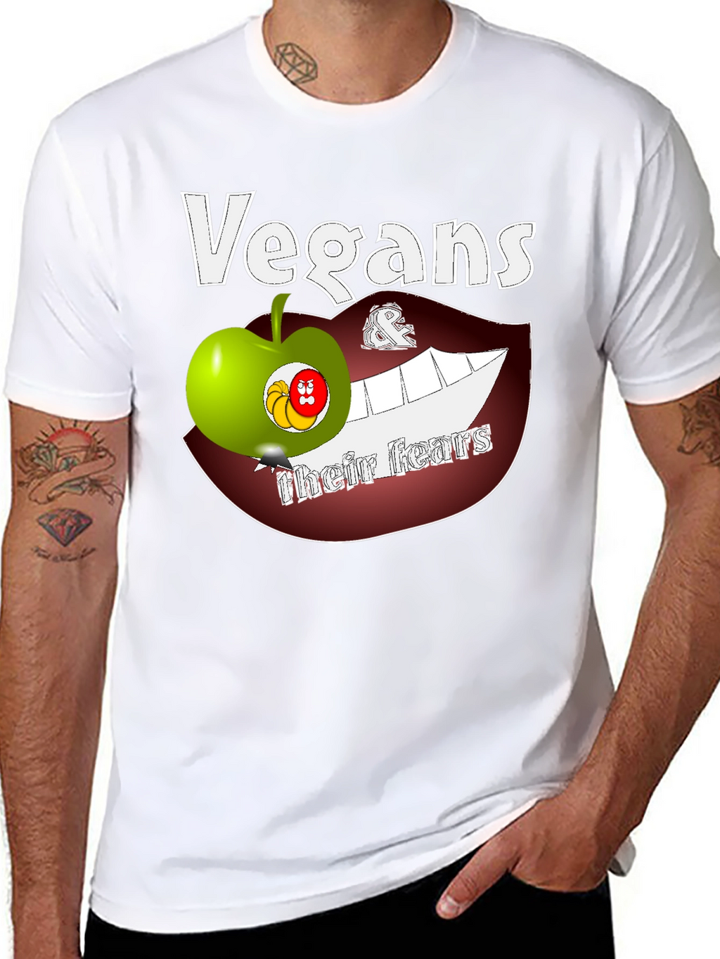 Vegans Their Fears Graphic T-Shirt