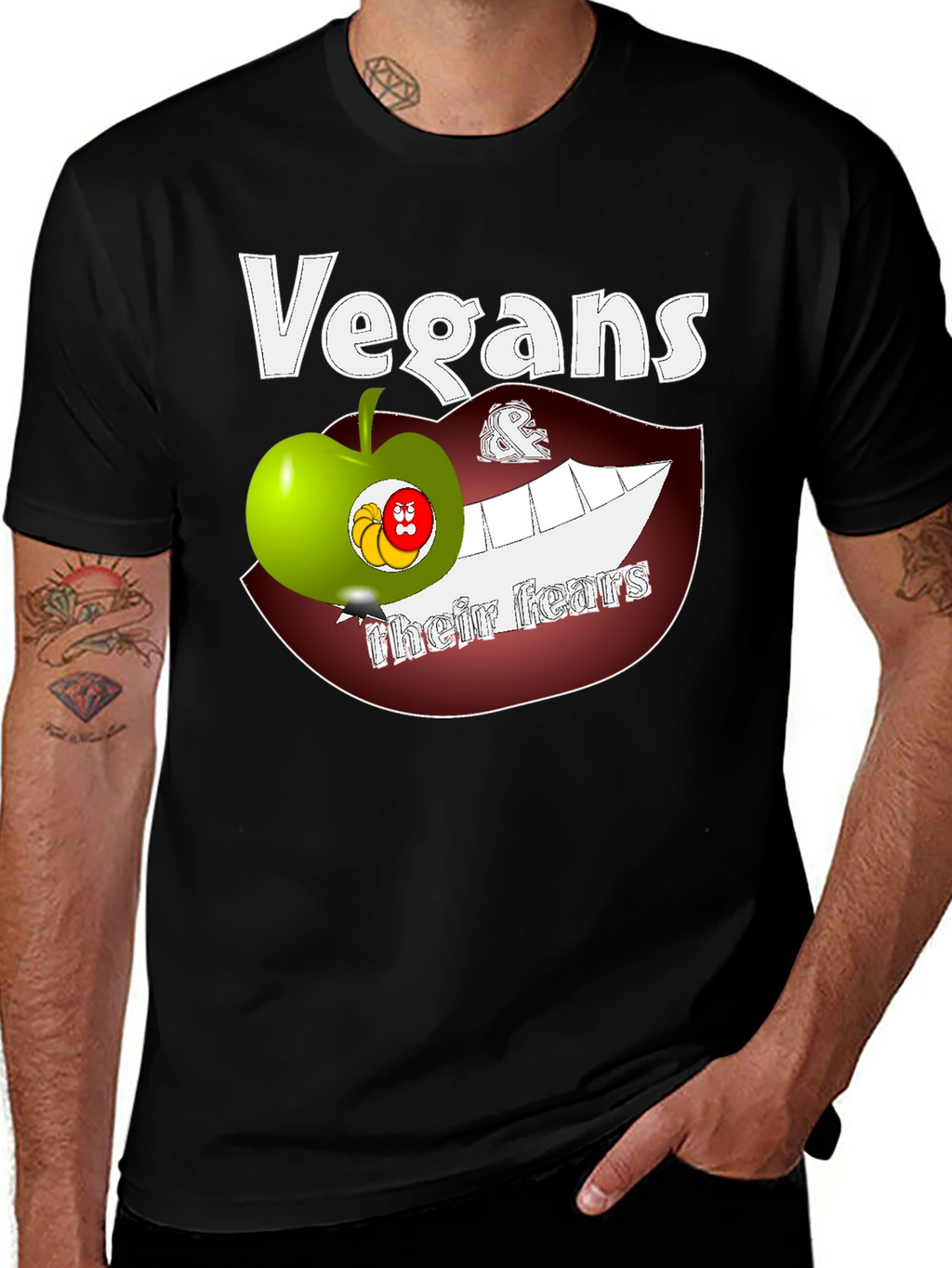 Vegans Their Fears Graphic T-Shirt
