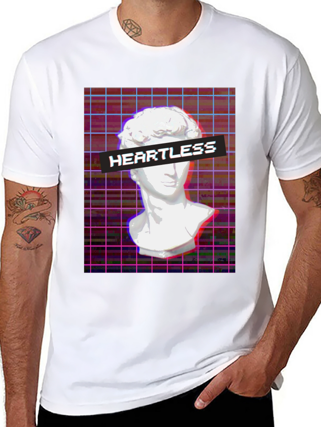 Heartless Graphic Tee - Vaporwave Aesthetic T-Shirt