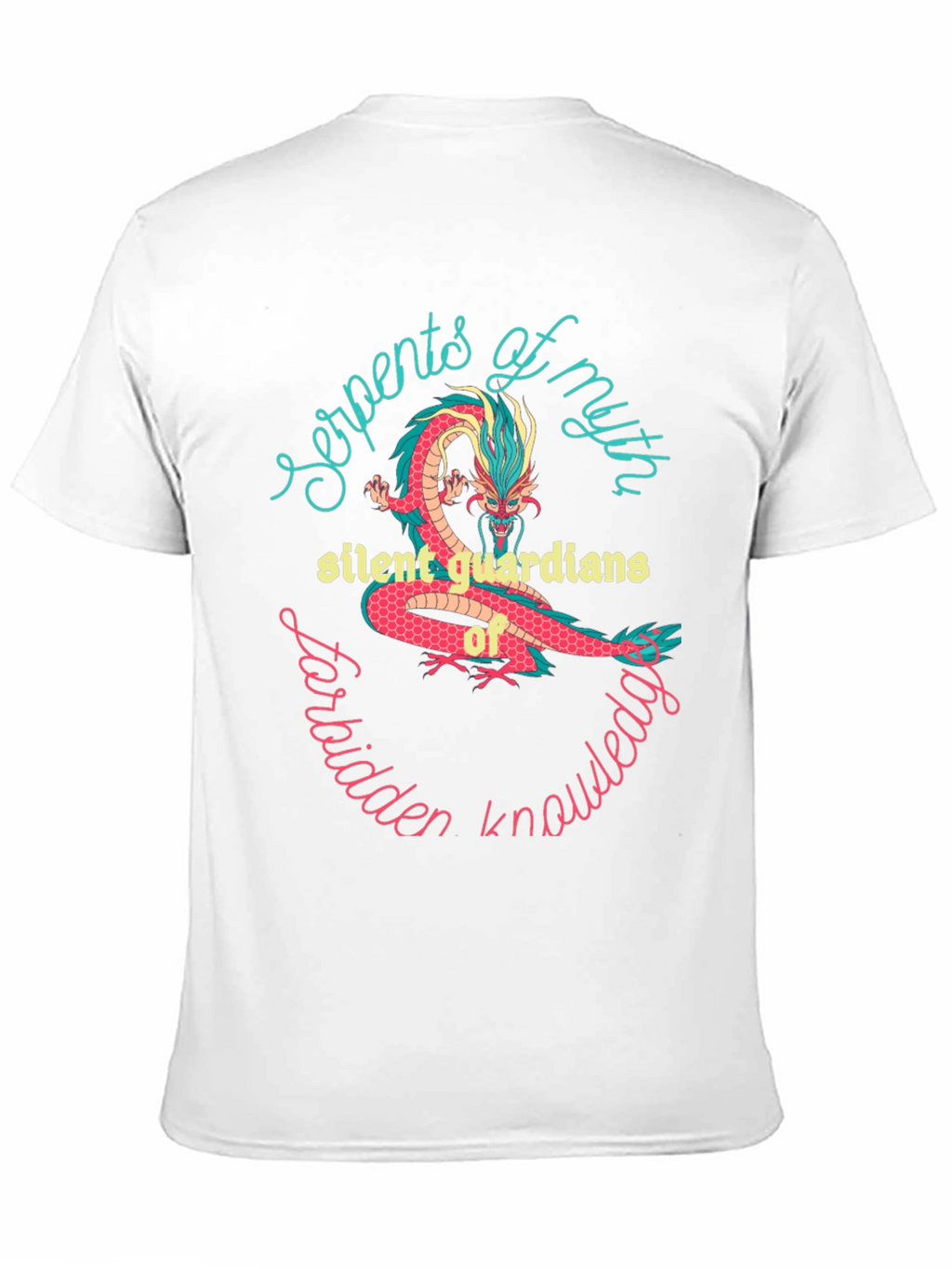 Mythical Dragon Graphic Tee - Forbidden Knowledge Shirt