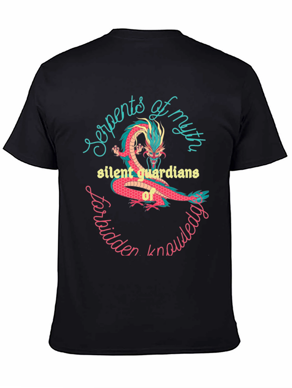 Mythical Dragon Graphic Tee - Forbidden Knowledge Shirt
