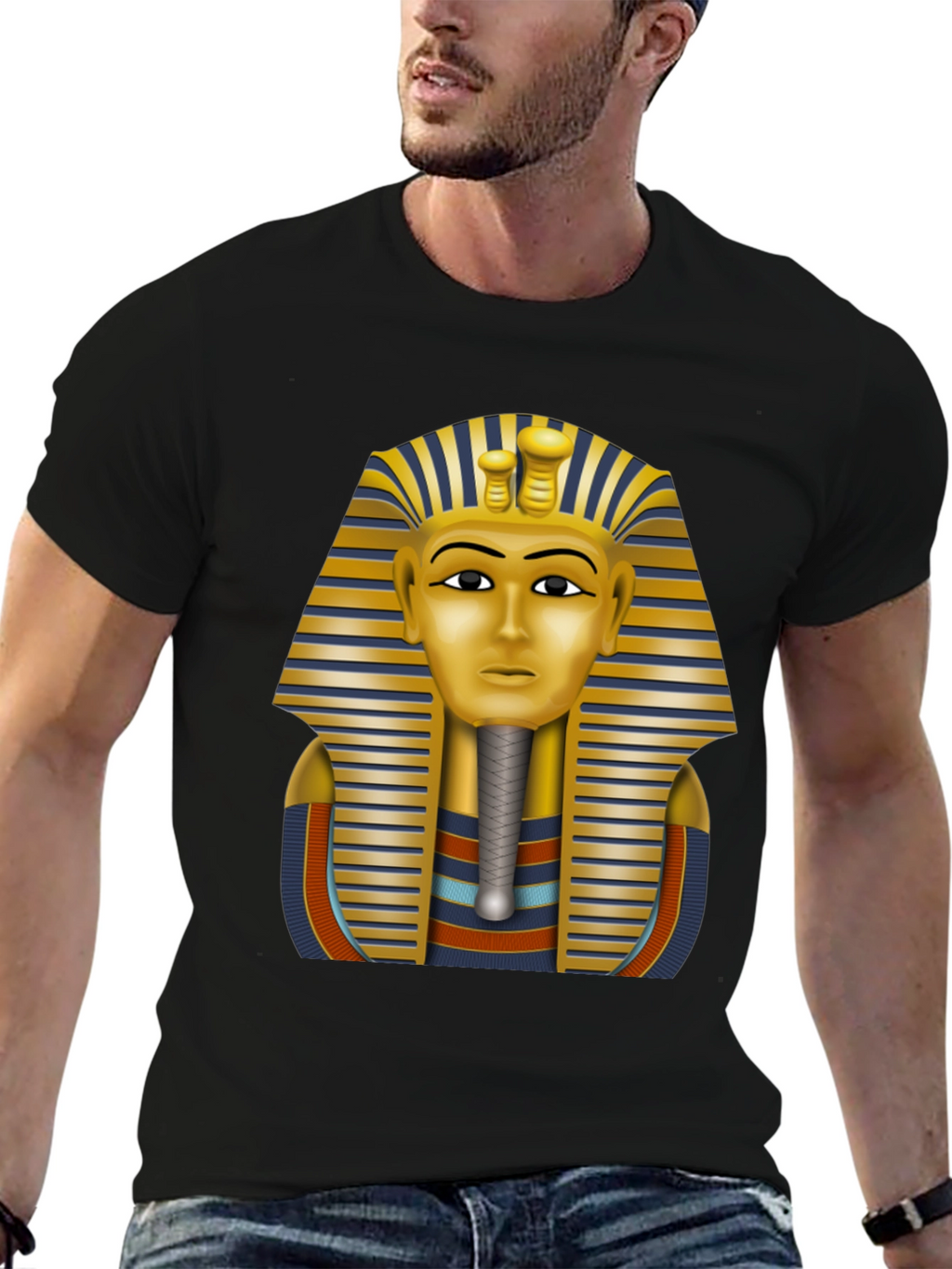 King Tut Graphic Tee - Ancient Egypt Pharaoh T-Shirt